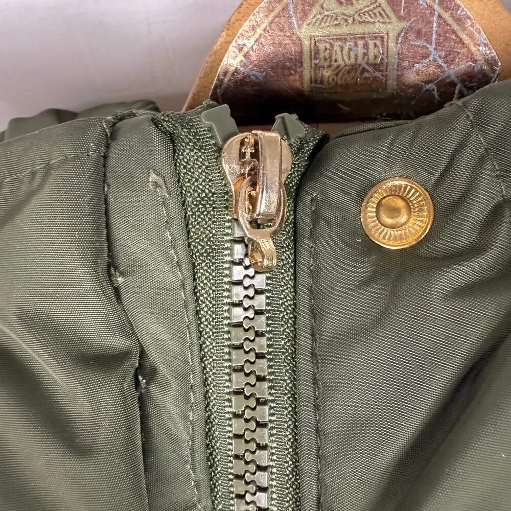 Weatherproof Girls Puffer Raincoat Green Size Large Missing Faux Fur Trum